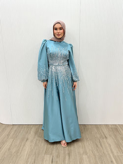 MIRA FORMAL DRESS- TURQUOISE