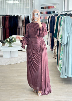 LAYAN FORMAL DRESS- WINE