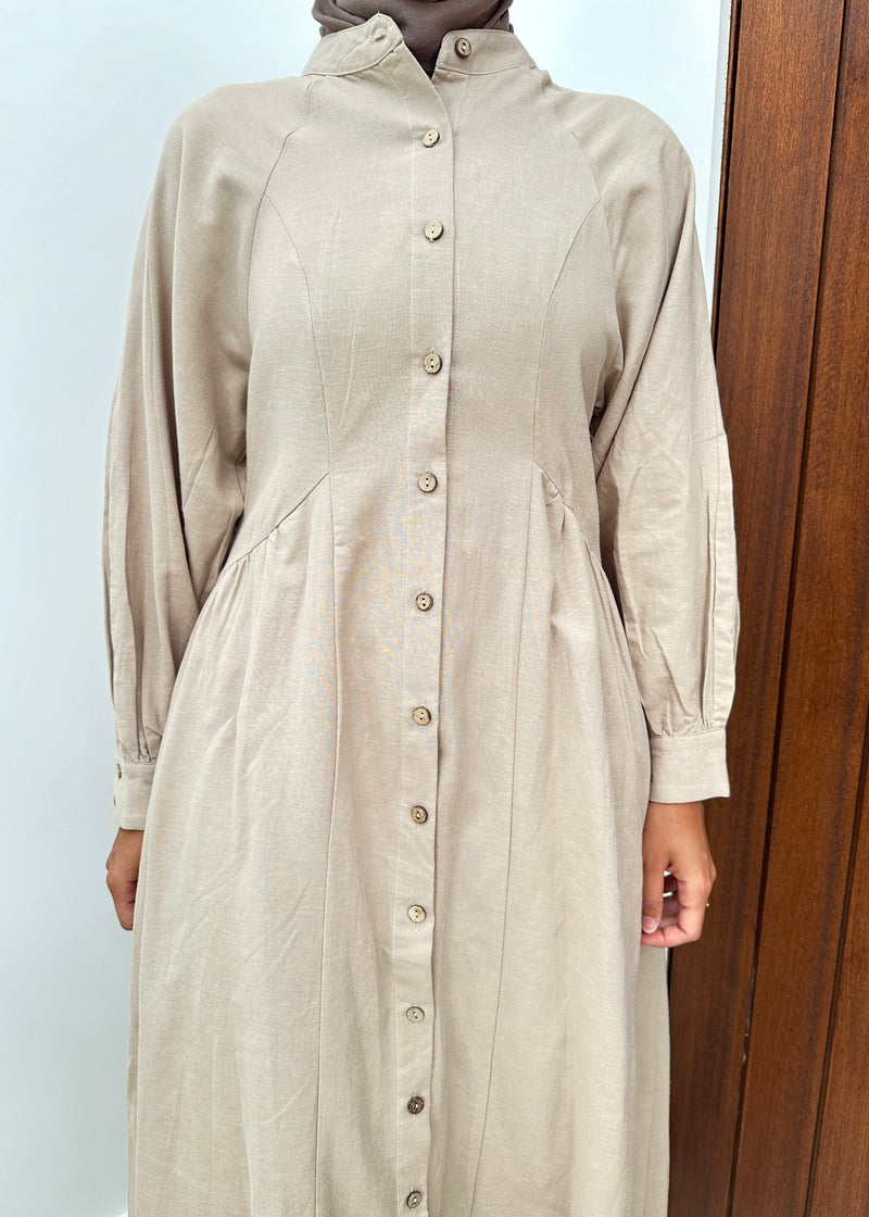 AQILLA BUTTON DRESS