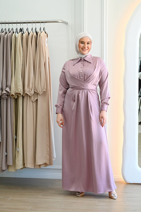 AYDA SATIN DRESS