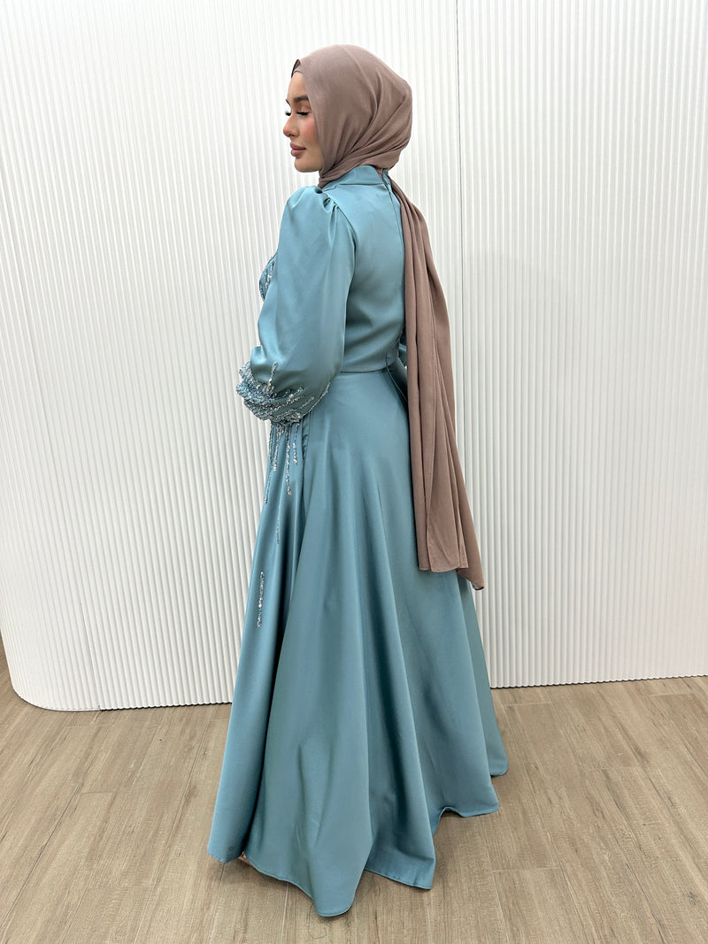 MIRA FORMAL DRESS- TURQUOISE