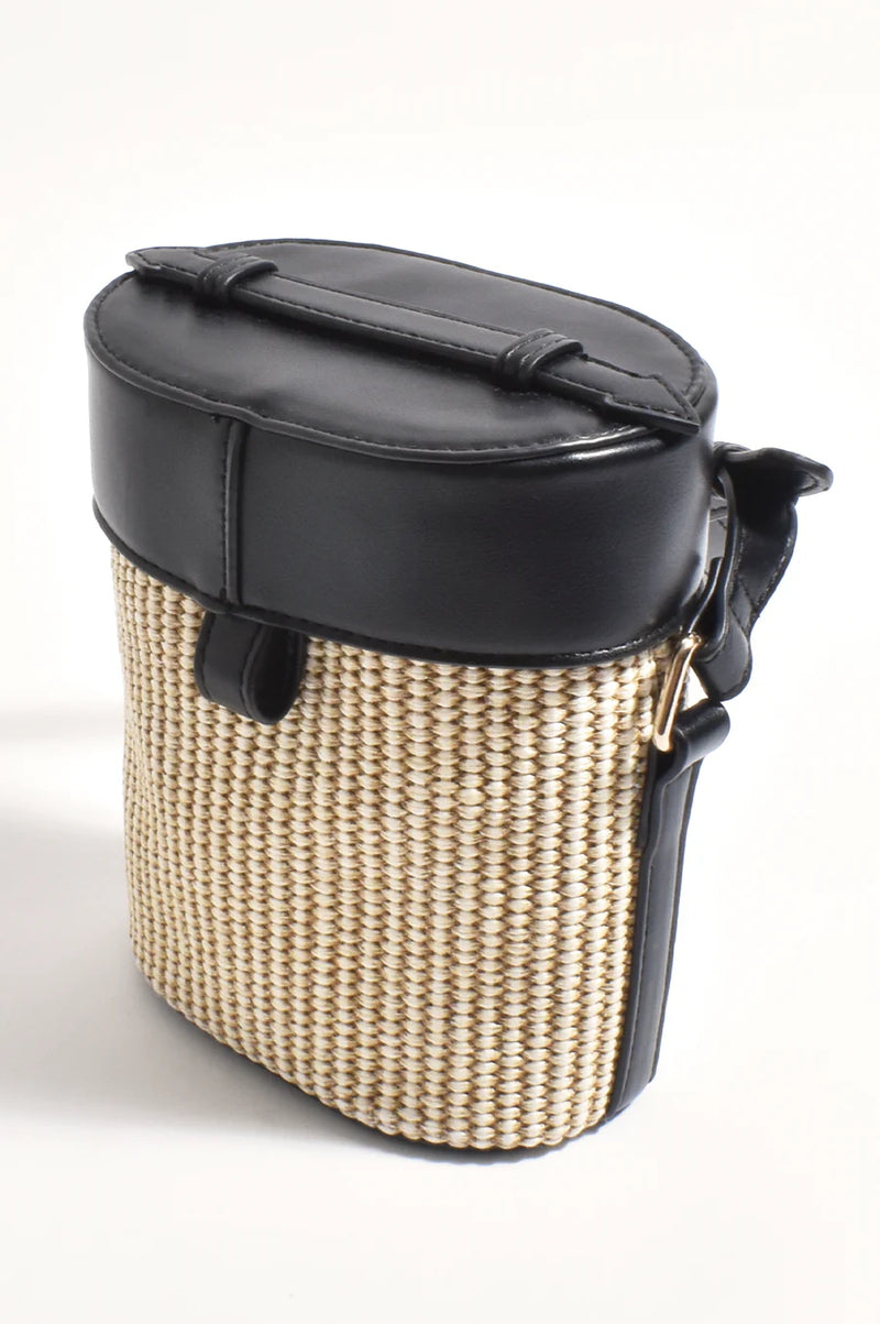 ROSA BASKET BAG- BLACK