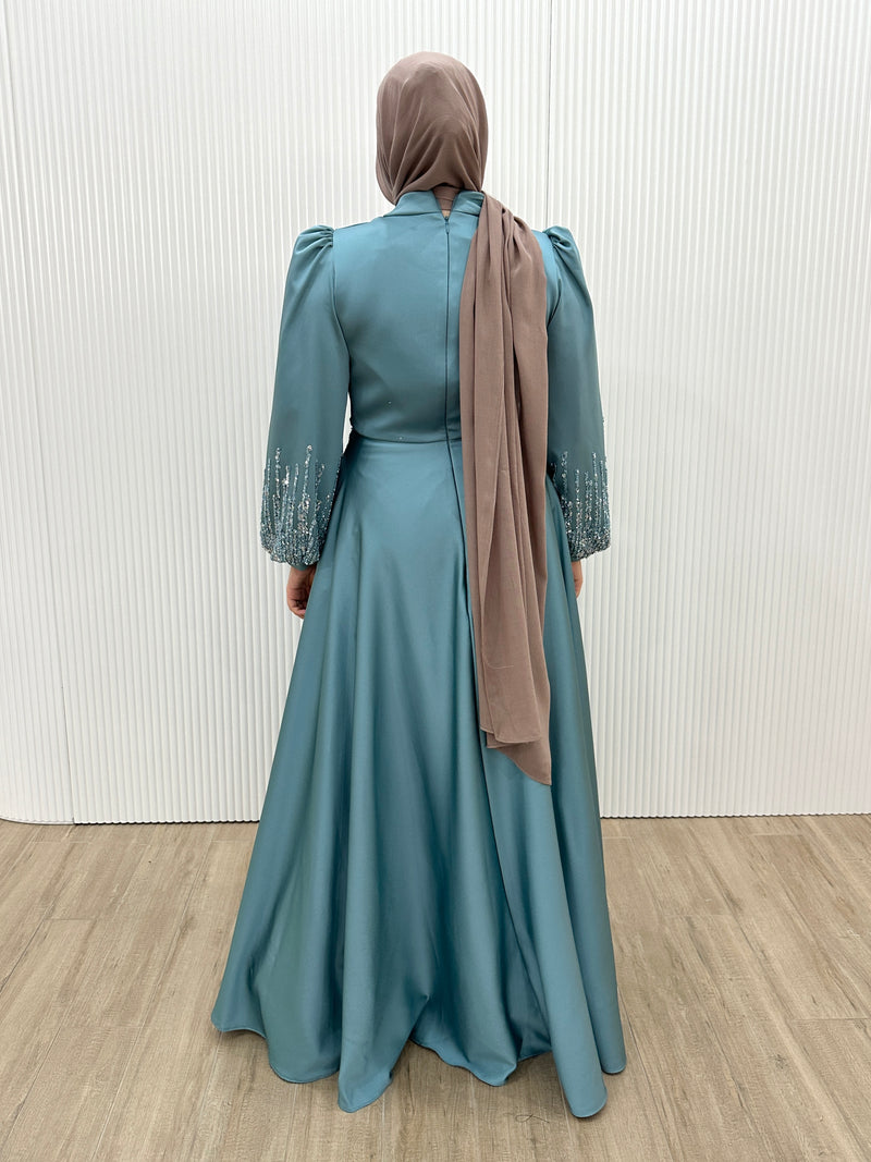 MIRA FORMAL DRESS- TURQUOISE