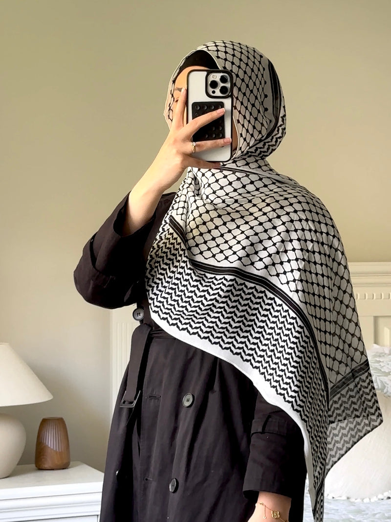 KEFFIYEH PRINT MODAL SCARF