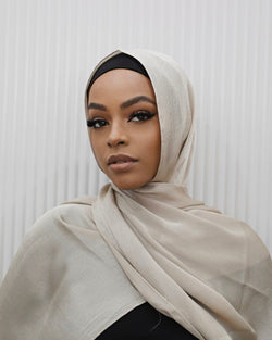 SHIMMER HIJAB- BONE