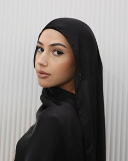 SHIMMER HIJAB- BLACK