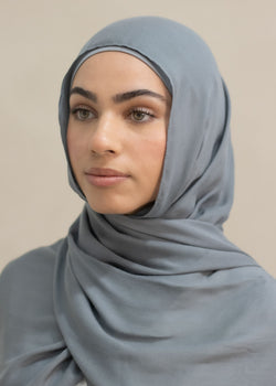 MODAL HIJAB- BLUE BASIL