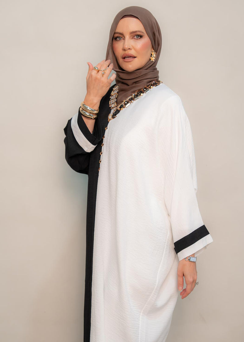 ZUHOUR EMBELISHED ABAYA