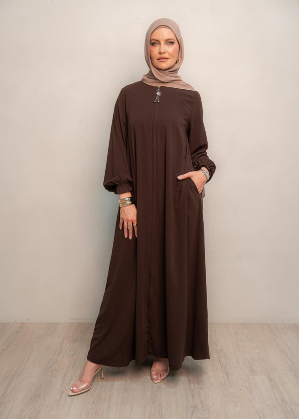 NISREEN ZIPPER ABAYA