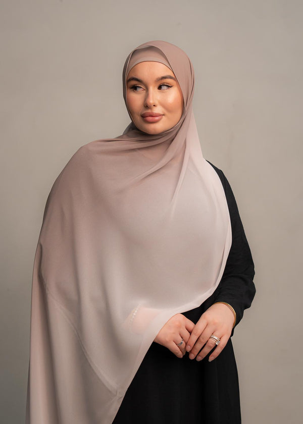 OMBRE HIJAB- LATTE