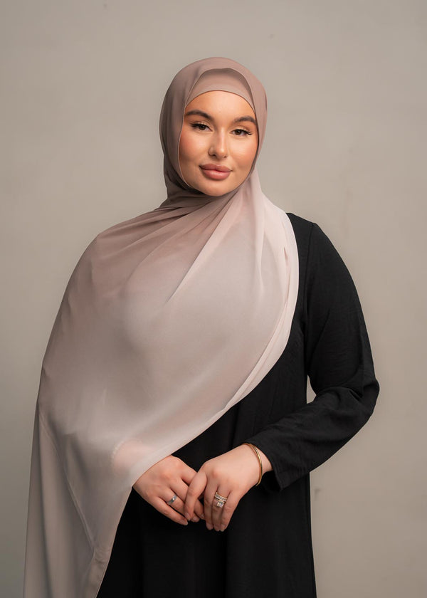 OMBRE HIJAB- LATTE