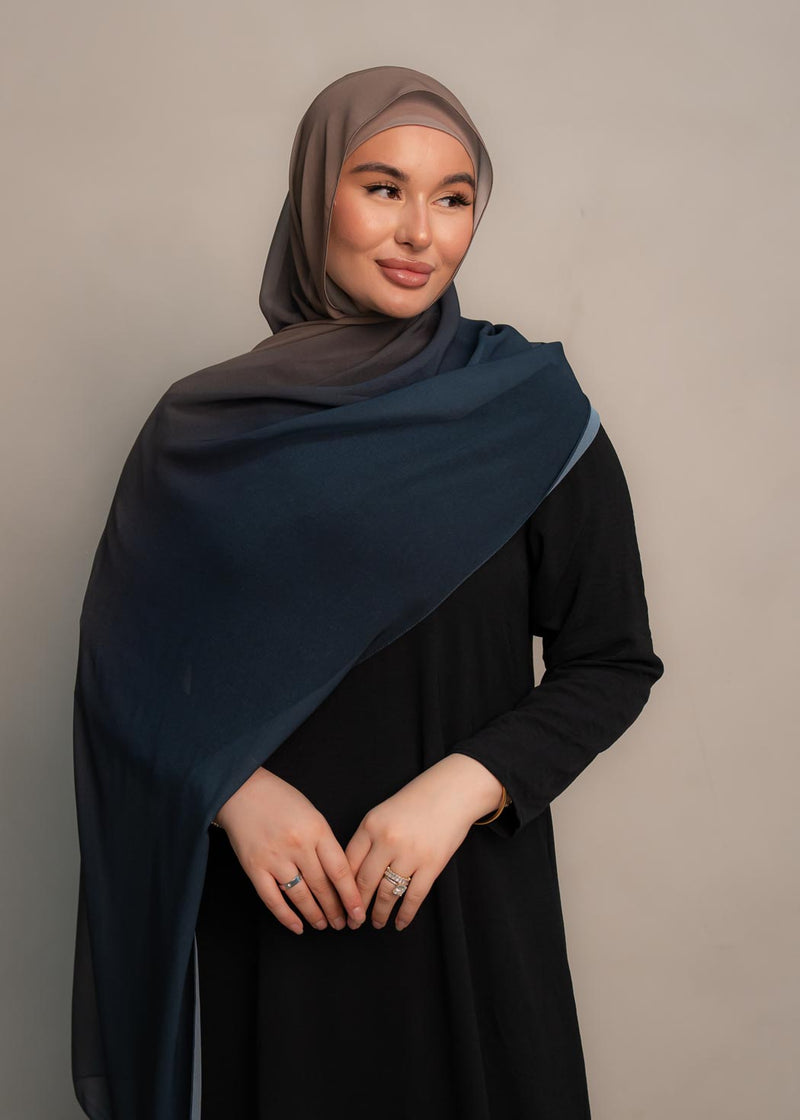 OMBRE HIJAB- NAVY